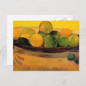 Tahitianのオレンジが付いているポールGauguin-の静物画 ポストカード (正面/裏面)