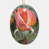 Tahitianの日没のバラのオーナメント セラミックオーナメント (裏面)