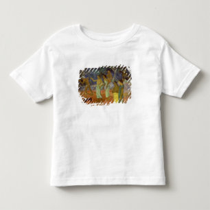 Tahitianの生命1896年からのポール・ゴーギャン 場面 トドラーTシャツ