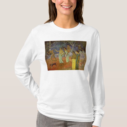 Tahitianの生命1896年からのポール・ゴーギャン|場面 Tシャツ (正面)