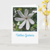 TahitianのGardenia カード (黄色い花)
