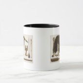 Tahitian用具および正式の楽器のillustr マグカップ (中央)