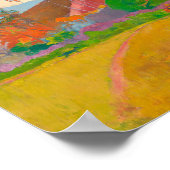 Tahitian Landscape Paul Gauguinポスト印象派 ポスター (角)