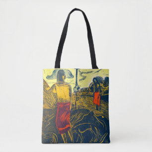 Tahitian Women and Dog, Gauguin トートバッグ