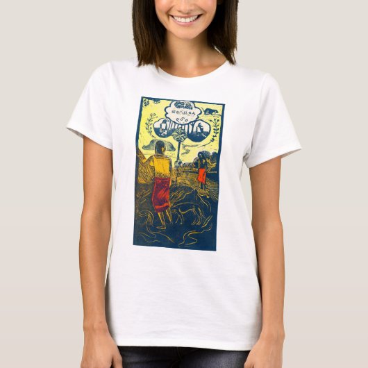 Tahitian Women and Dog, Gauguin Tシャツ (正面)