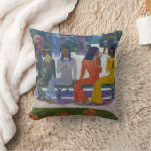 Tahitian Women, Gauguin クッション (ブランケット)