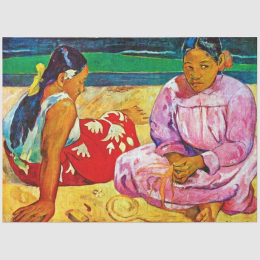 Tahitian Women, Gauguin 薄葉紙 (正面)