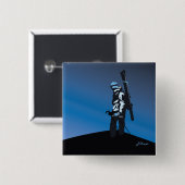 tahoeのスキーbackcountry見ること 缶バッジ (正面&裏面)