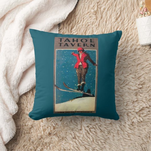 Tahoeの居酒屋の広告宣伝ポスター クッション (ブランケット)