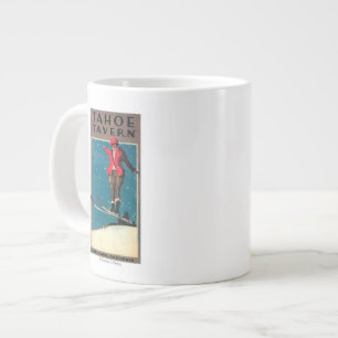 Tahoeの居酒屋の広告宣伝ポスター ジャンボコーヒーマグカップ