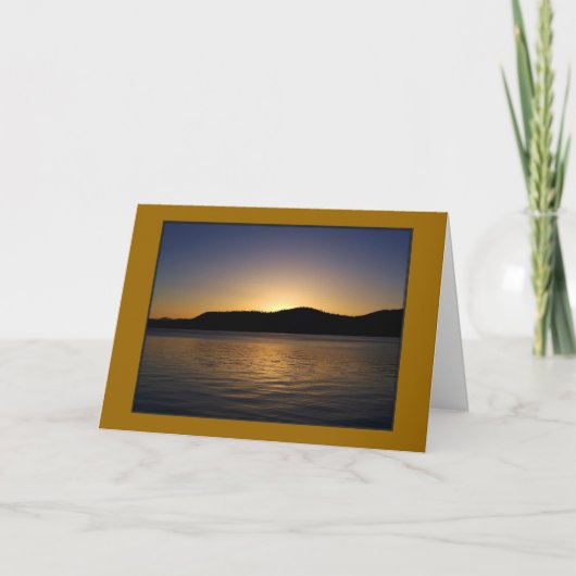 Tahoeの日没 カード (正面)