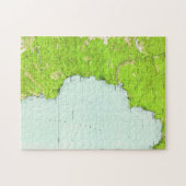 Tahoeカリフォルニア(1955年)のヴィンテージの地図 ジグソーパズル (横)