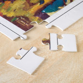 Tahoe湖の地域のヴィンテージ旅行ポスターアートワーク ジグソーパズル (側面)