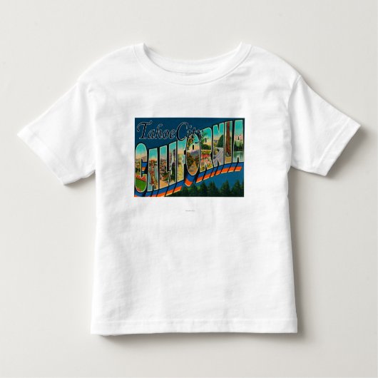 Tahoe都市、カリフォルニア-大きい手紙場面 トドラーTシャツ (正面)