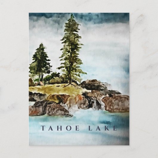 Tahoe Lake Landscape ポストカード (正面)