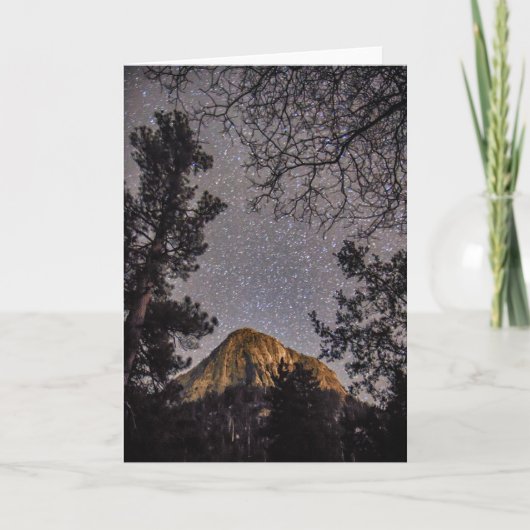 Tahquitz Peak at Night Greeting Card カード (正面)