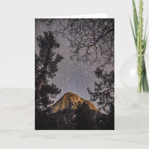 Tahquitz Peak at Night Greeting Card カード