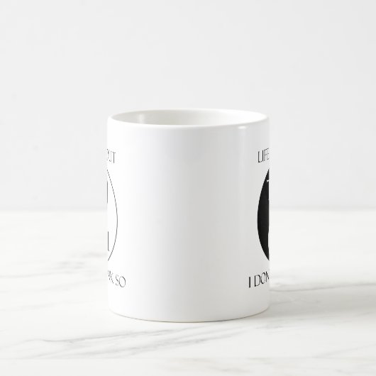 Taiのキーのない生命か。 コーヒーマグカップ (中央)