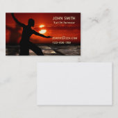 Taiのキーのインストラクターの武道 名刺 (正面/裏面)