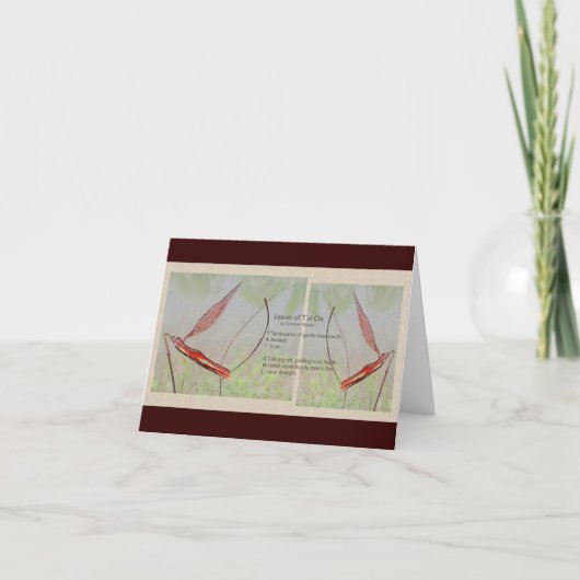 Taiのキーのメッセージカード カード (正面)