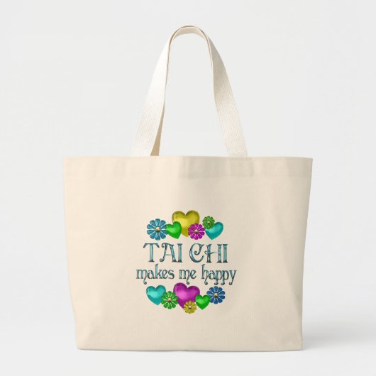 Taiのキーの幸福 ラージトートバッグ (正面)