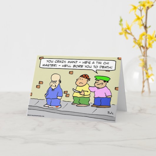 taiのキーのt'aiの穴の死の武道 カード (黄色い花)