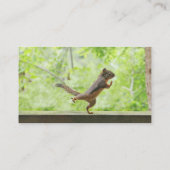 Taiのキーをしているかわいいリス 名刺 (裏面)