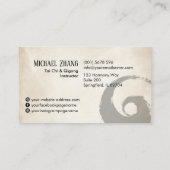 Tai Chi and Qigong - Bamboo 名刺 (裏面)