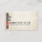 Tai Chi and Qigong - Bamboo 名刺 (正面)