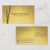 Tai Chi and Qigong - Bamboo  名刺 (正面/裏面)