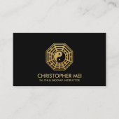 Tai Chi Bagua map black and gold 名刺 (正面)