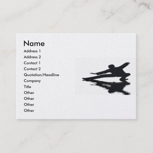 T'ai Chi Chuanビジネスカード 名刺 (正面)