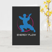 Tai Chi Energy Flow Martial Arts カード (黄色い花)