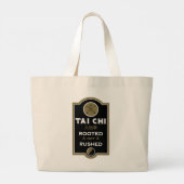 Tai Chi Practitioner Gift ラージトートバッグ (裏面)