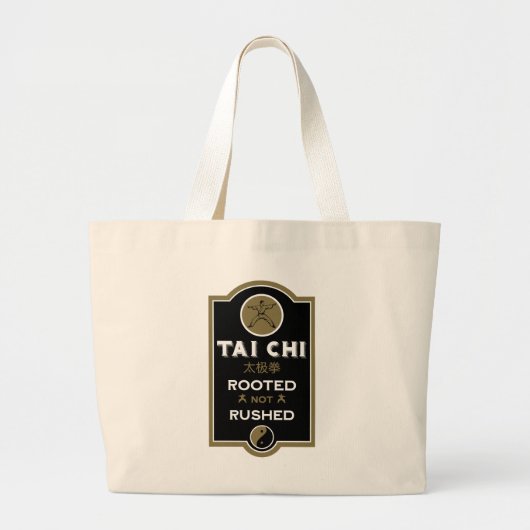 Tai Chi Practitioner Gift ラージトートバッグ (正面)