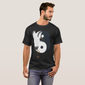 Tai Chi White Crane Yin Yang Qi Gong Chinese White Tシャツ (正面フル)