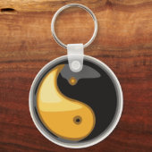 Taijitu_yellow キーホルダー (正面)