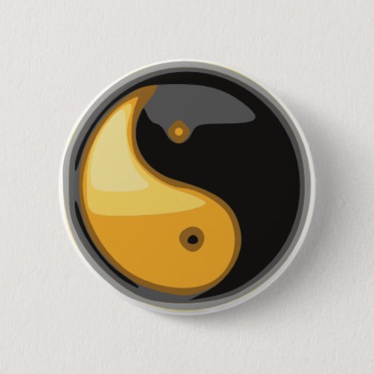 Taijitu_yellow 缶バッジ (正面)