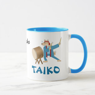 Taikoのドラム漫画犬のTaikoのドラマー マグカップ
