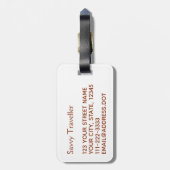 Taikoを遊んでいるTaikoのドラムギフトIDのラベルのかわいいくま ラゲッジタグ (裏面縦)