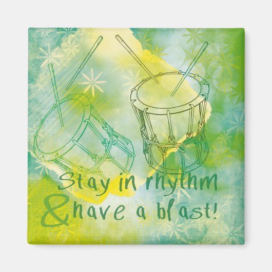 Taiko Magneet met leuke qoute マグネット (正面)