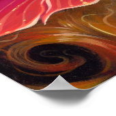 Tail of Mossy金ゴールドアートプリント大目マーメイド ポスター (角)