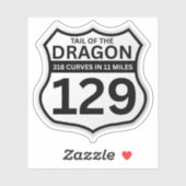 Tail of the Dragon Deals Gap Motorcycle road trip  シール (シート)