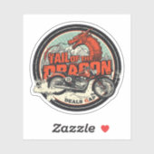 Tail of the Dragon Deals Gap Motorcycle road trip  シール (シート)