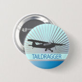 Taildraggerの飛行機 缶バッジ (正面&裏面)