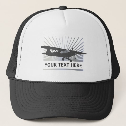 Taildraggerの高翼の航空機 キャップ (正面)