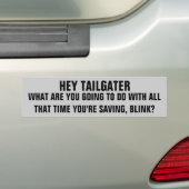 Tailgaterのセービングの時間か。 どの位か。 バンパーステッカー (車上)