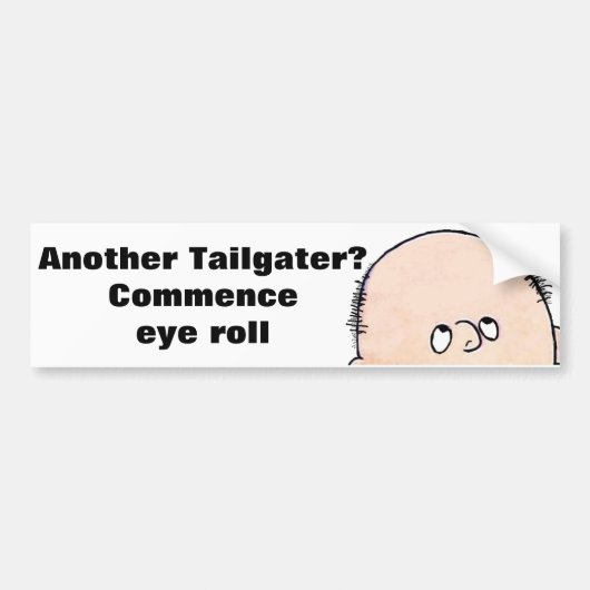 Tailgatersの目ロール バンパーステッカー (正面)