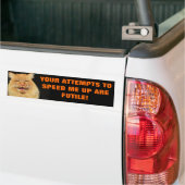 Tailgatersの試みは役に立たないです バンパーステッカー (トラック上)