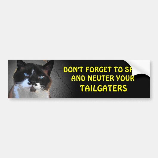 TAILGATERSのSpayとNeuter バンパーステッカー (正面)